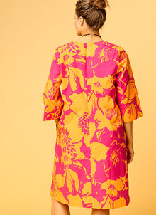 Amore-stormonstrad-klanning-orange-rosa-41
