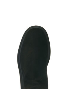 Arche skor Suzino svarta, noir boots med hög skön sula i naturlatex. Blixtlås bak på brunt tygband. Kandus