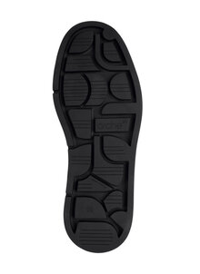 Arche skor Suzino svarta, noir boots med hög skön sula i naturlatex. Blixtlås bak på brunt tygband. Kandus
