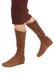 Arche skor, Barakya höga bruna stövlar i mocka, nubuck, skinn. Sköna sulor i naturlatex. K&US