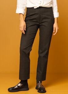 Rutig, smårutig smal byxa i stretch. K&US Kandus Svensk design Stockholm