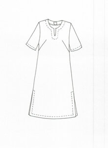 Manya-kaftan plaggskiss